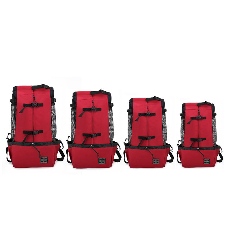Double Shoulder Pet Carrier Backpack For Outdoor Travel Bag