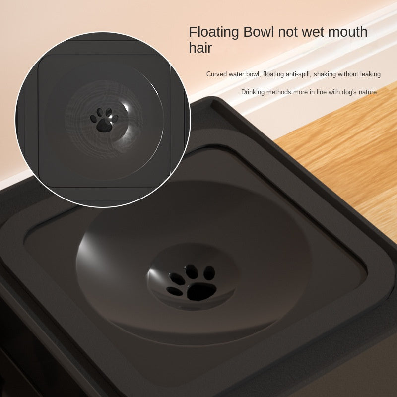 Adjustable Height Double Bowl Stainless Pet Feeding Stand
