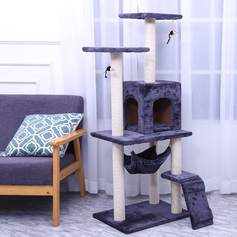 Multi Level Pet Climbing Frame And Activity Toy