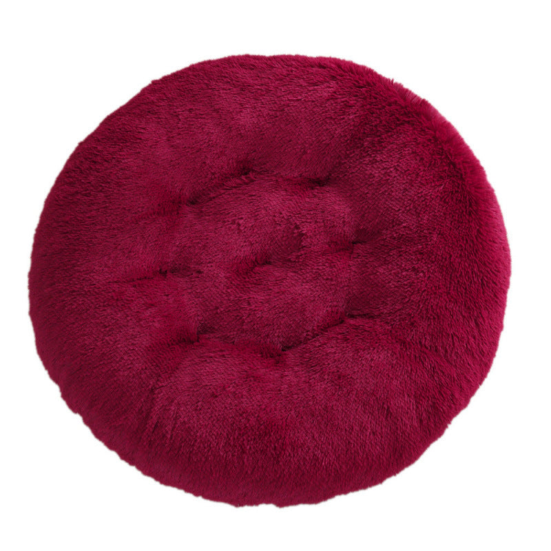 Pet Round Plush Warm Sleep Mat Bed