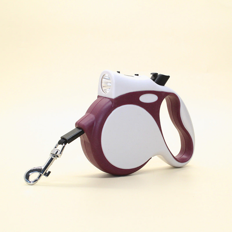 Retractable Pet Leash With Light For Night Walking