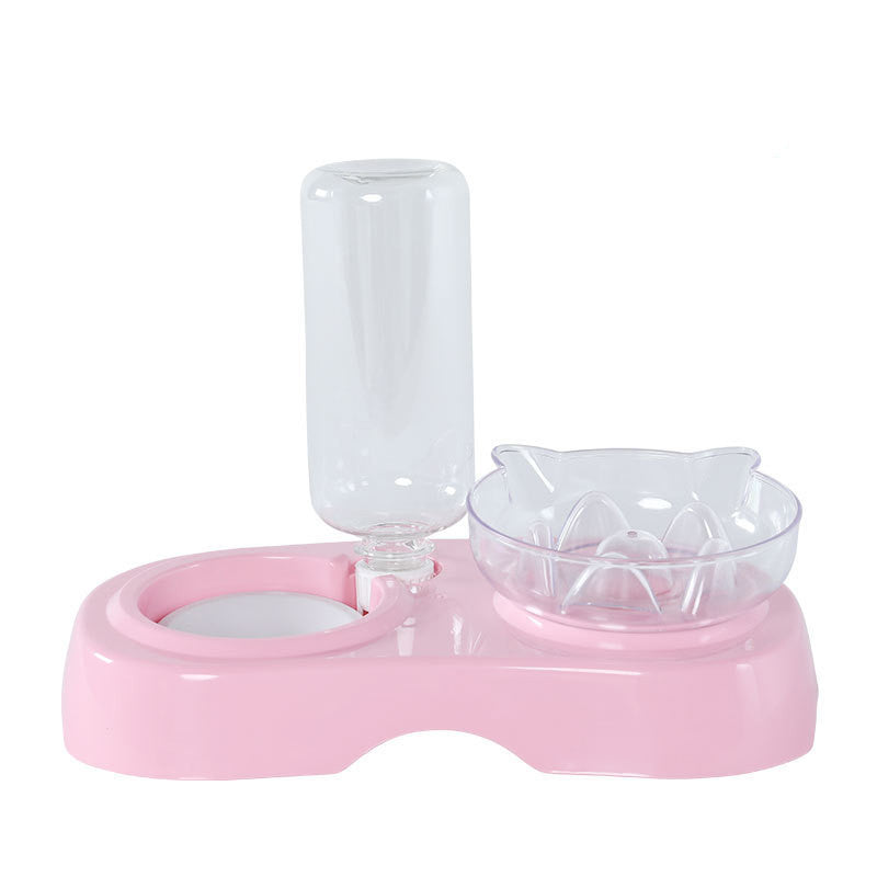 Transparent Plastic Pet Feeding And Drinking Bowl