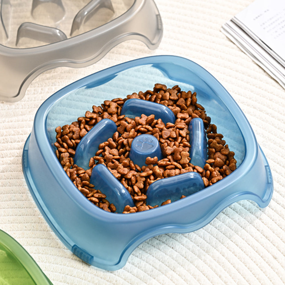Anti-Suffocation Slow Feeding Pet Water Bowl Feeding Plate