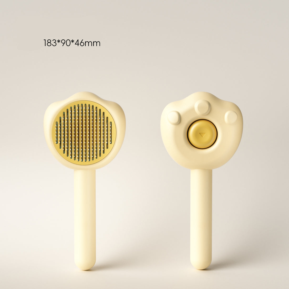 Self Cleaning Pet Hair Remover Grooming Comb Cute Handle Brush