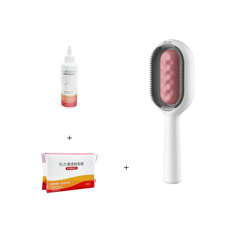 Pet Grooming Brush Dematting Comb With Hair Collection Tank