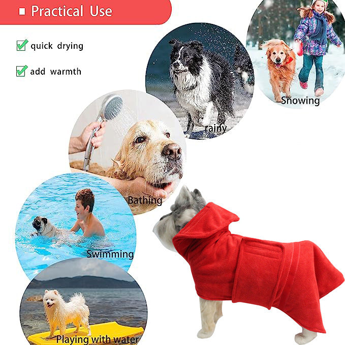 Super Absorbent Quick Dry Pet Bath Towel Wrap