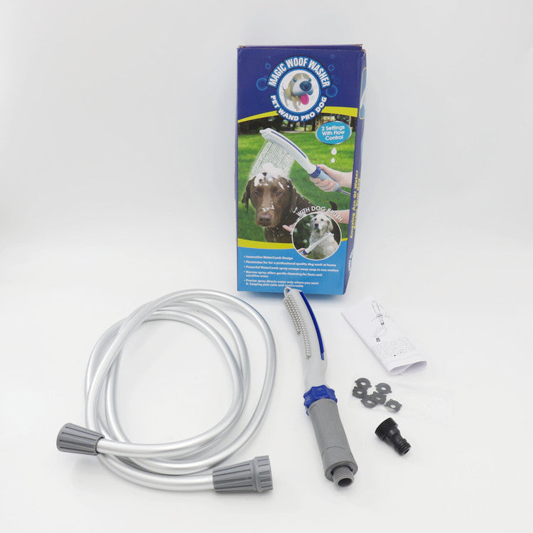 Pet Bath Brush With Shower Hose Cleaning Tool