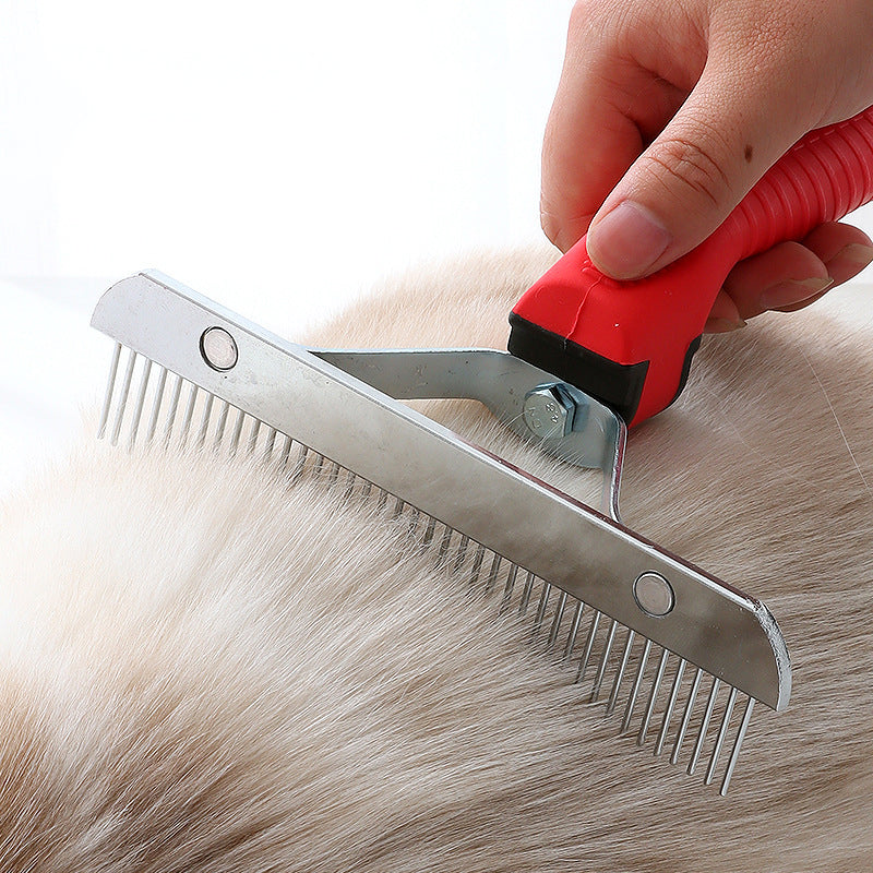 Extra Large Pet Rake Comb Deshedding Grooming Brush