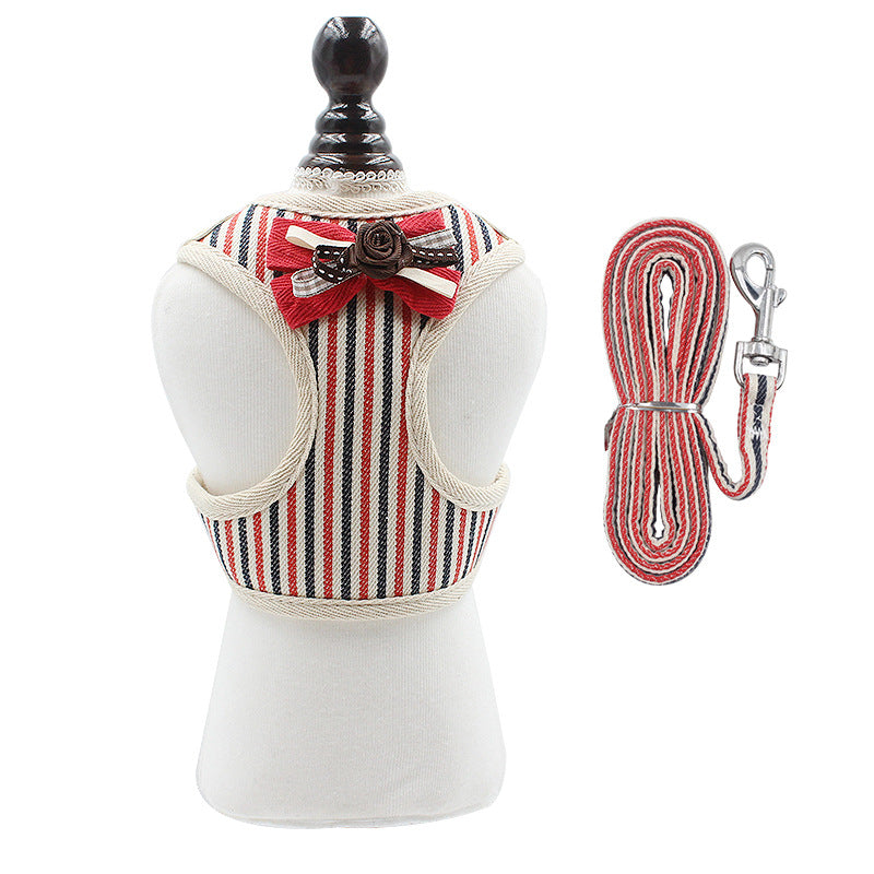 Pet Vest Style Chest Strap Leash Set