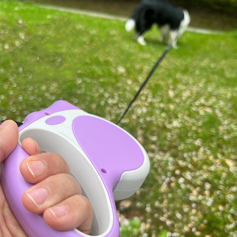 Retractable Pet Leash With Light For Night Walking