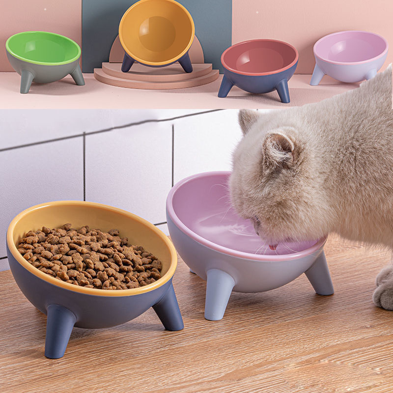 Nordic Style Pet Bowl With Stand Feeding Dish Accessories