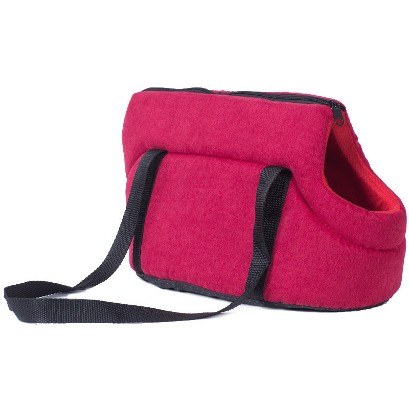 Portable Breathable Pet Carrier Handbag For Travel Use