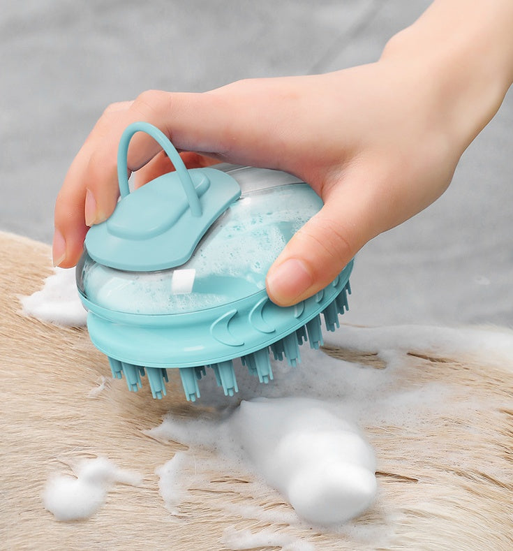 Pet Bath Massage Brush Grooming Scrubber Tool