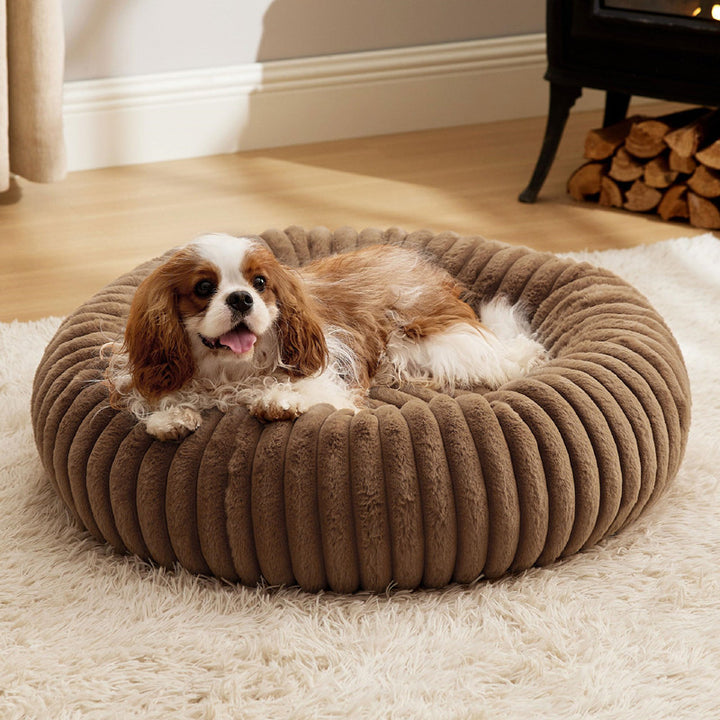 Pet High-Grammage Plush Round Warm Winter Bed