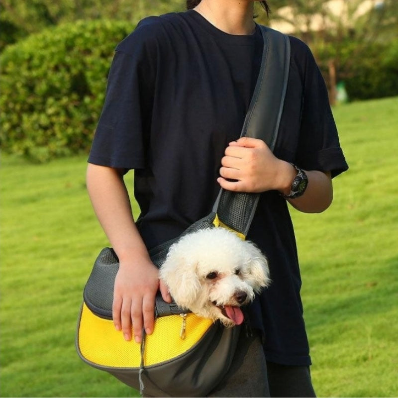 Pet Mesh Oxford Shoulder Travel Carrier Sling Bag