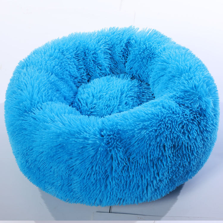 Soft Thick Cotton Plush Round Comfortable Pet Bed