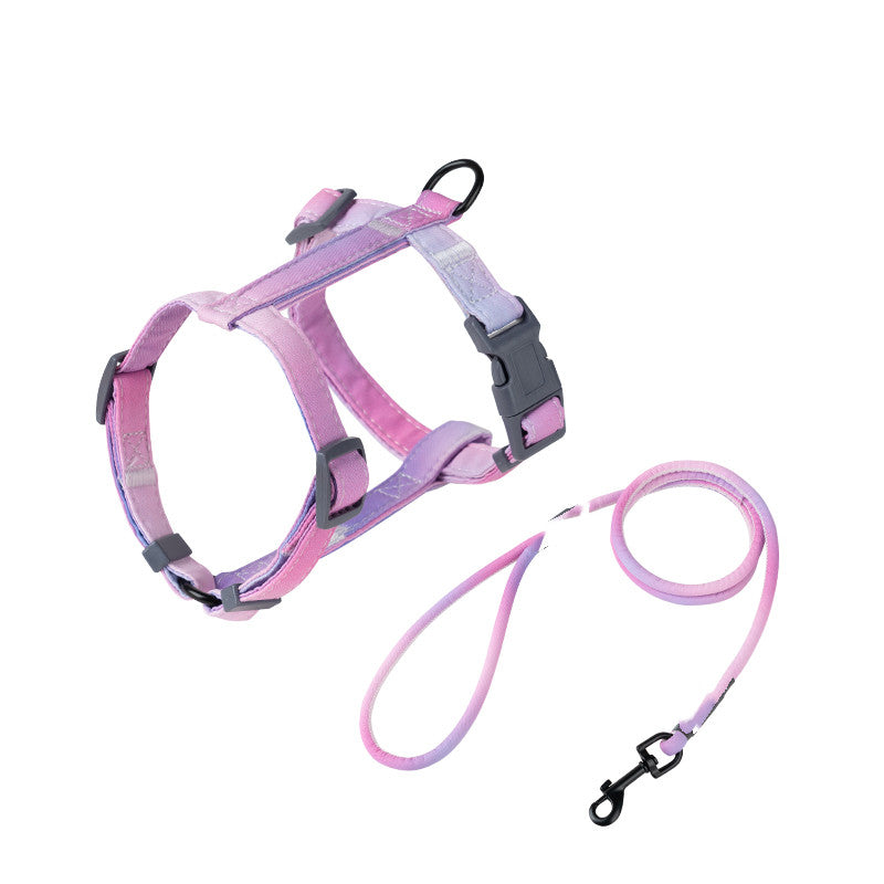 Pet Anti Escape Fashion Harness Leash Set