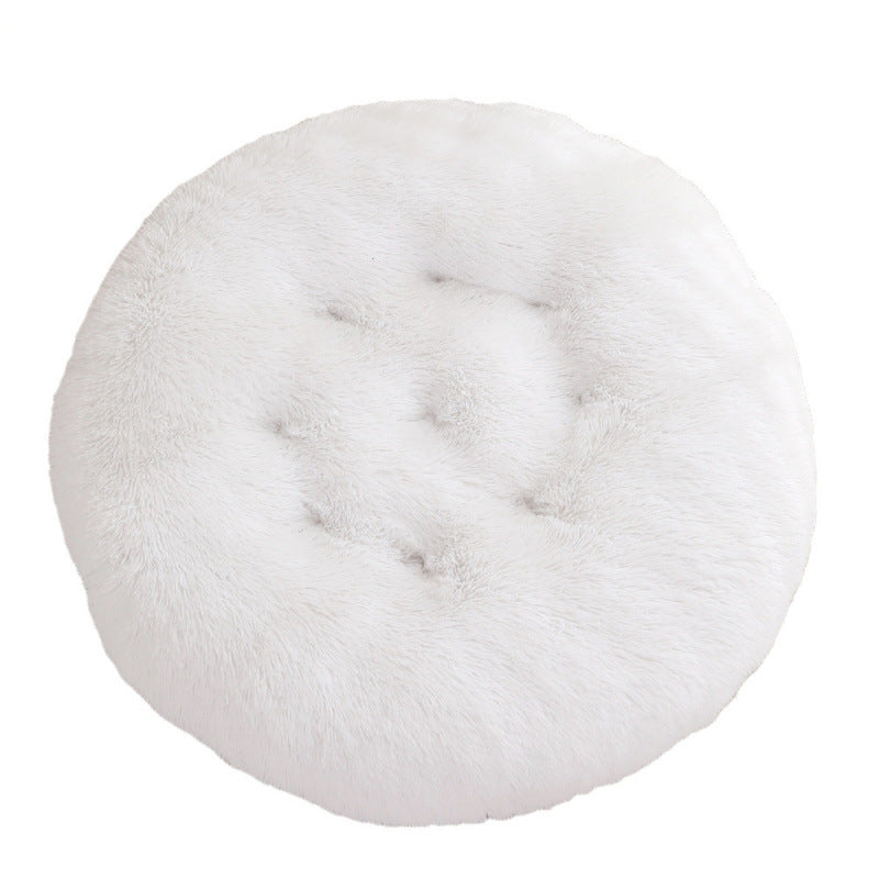 Pet Round Plush Warm Sleep Mat Bed