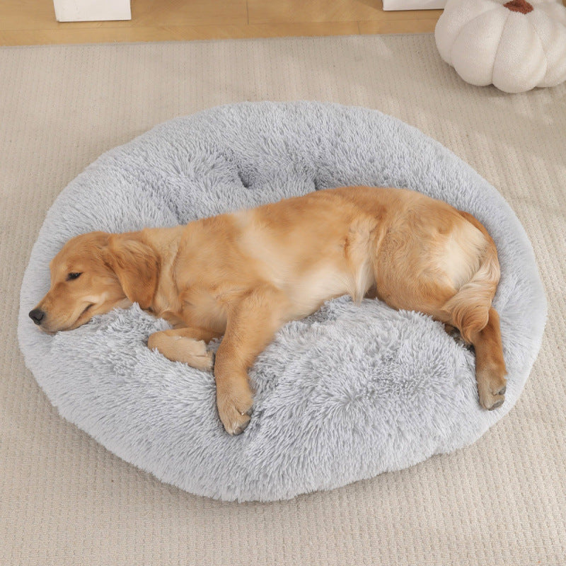 Pet Round Plush Warm Sleep Mat Bed