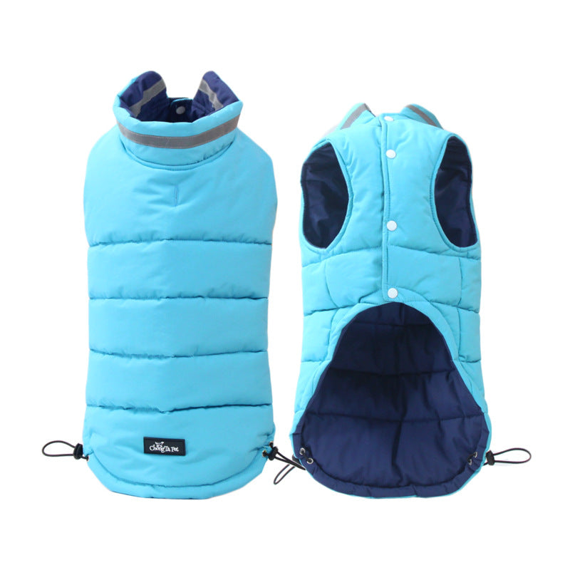 Thickened Waterproof Outdoor Pet Jacket Reflective Double Sided Clothing