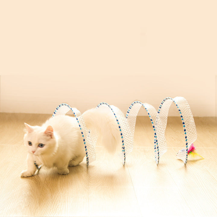 Foldable Pet Tunnel Toy With Easy Storage Design