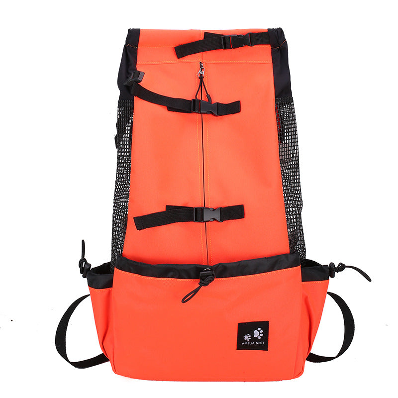 Double Shoulder Pet Carrier Backpack For Outdoor Travel Bag