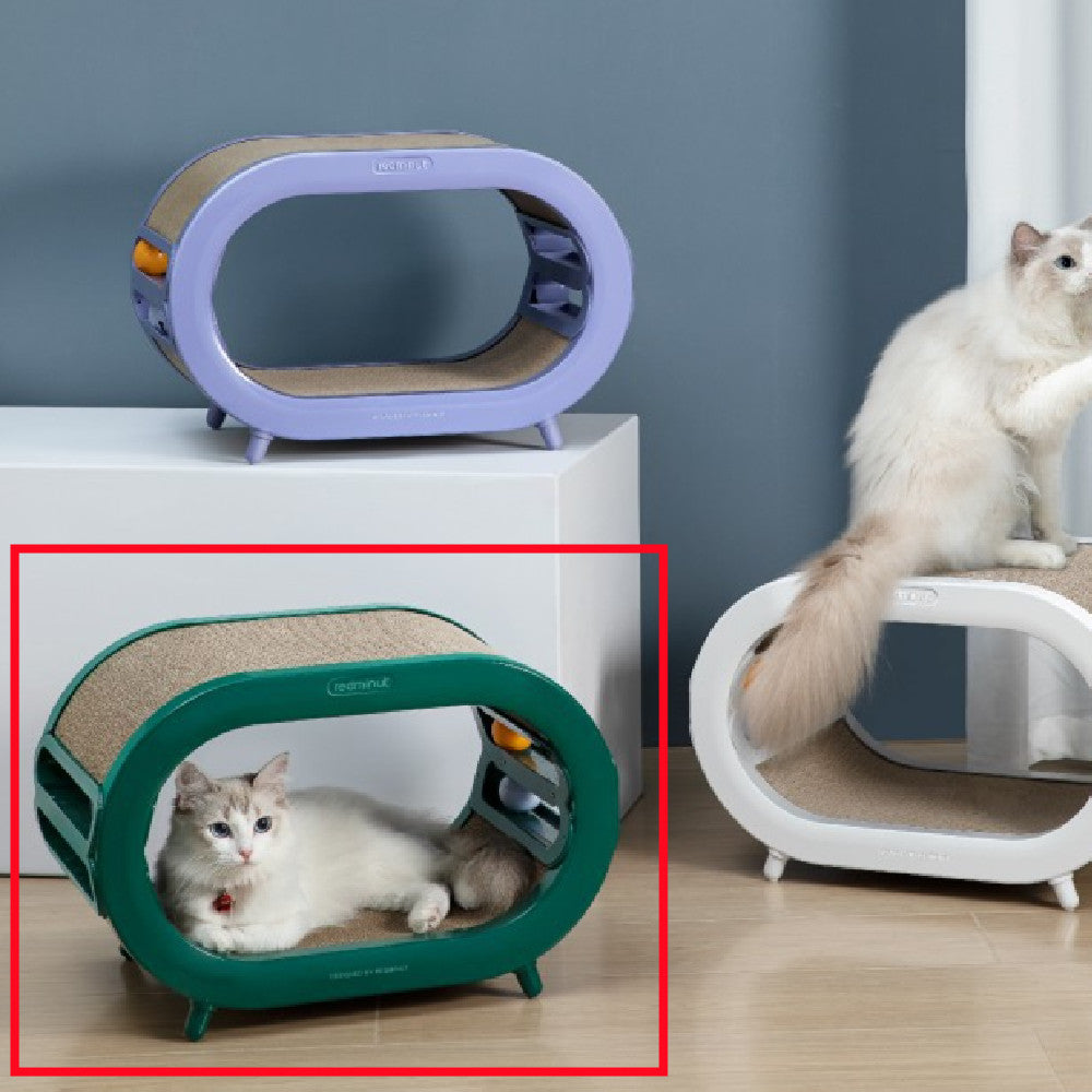 Villa Style Pet Scratch Board Nest And Play Toy