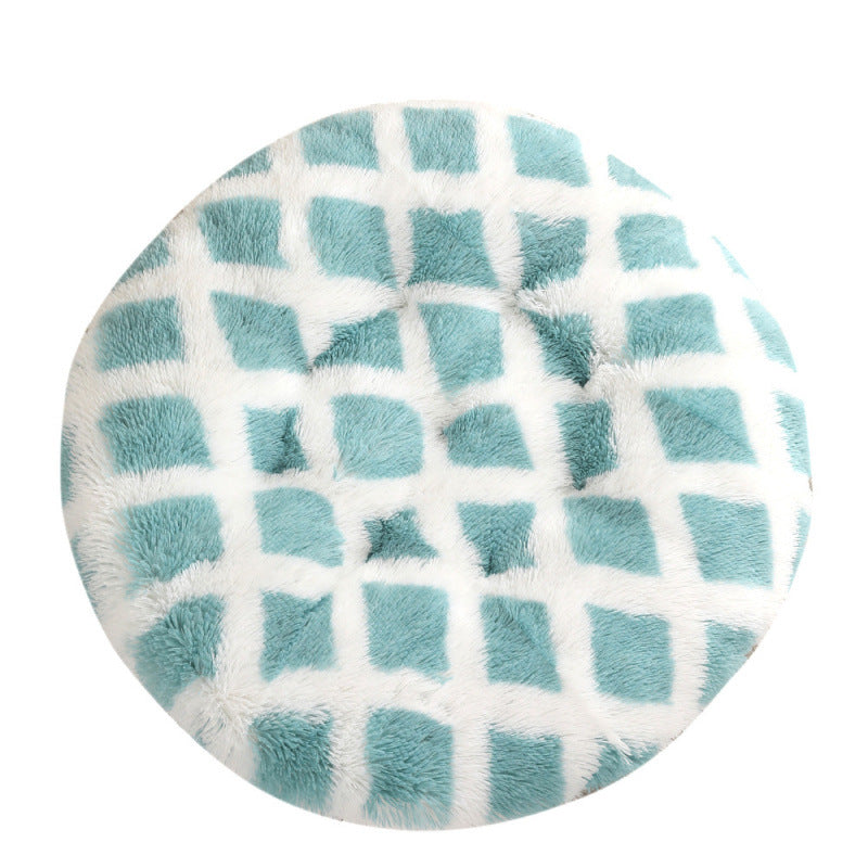 Pet Round Plush Warm Sleep Mat Bed