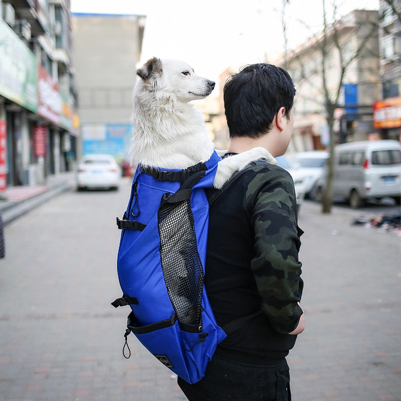 Double Shoulder Pet Carrier Backpack For Outdoor Travel Bag