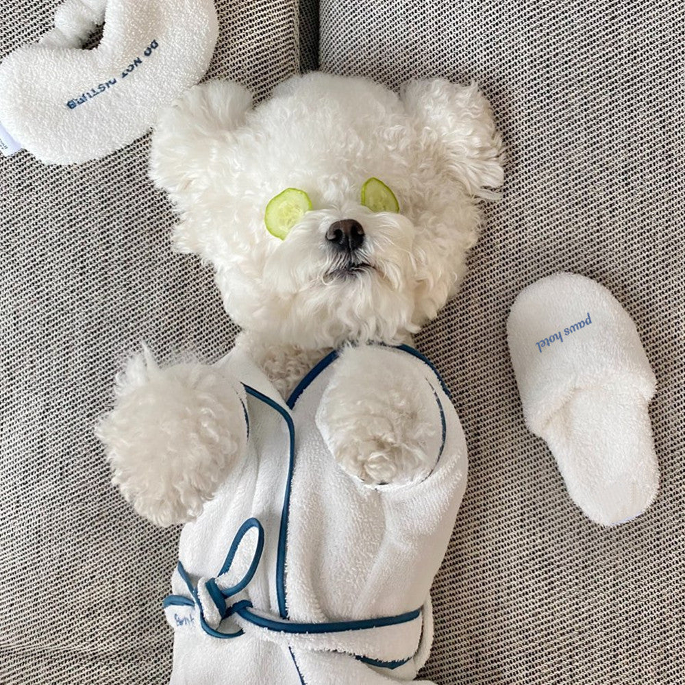 Pet Bathrobe Towel Hotel Style Photo Prop And Bath Wear