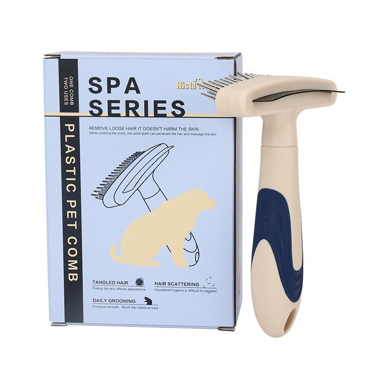 Pet Grooming Brush For Loose Hair And Detangling