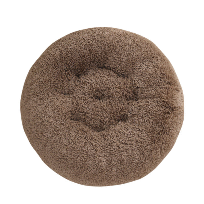 Pet Round Plush Warm Sleep Mat Bed