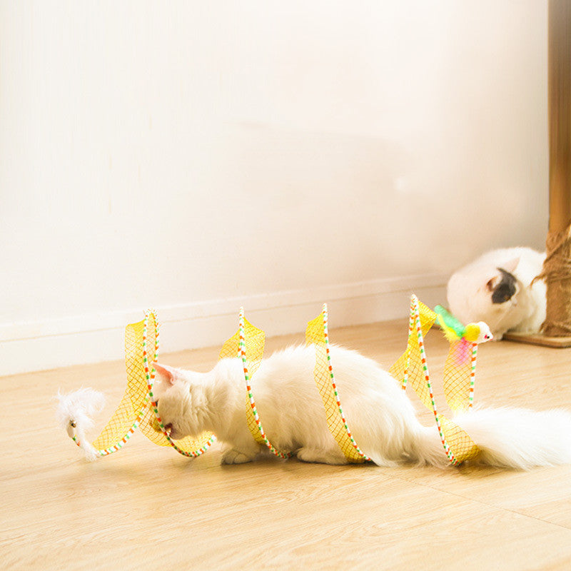 Foldable Pet Tunnel Toy With Easy Storage Design