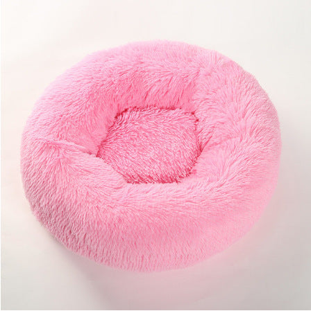 Soft Thick Cotton Plush Round Comfortable Pet Bed
