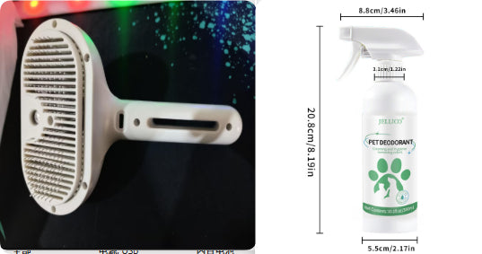 Self Cleaning Pet Grooming Brush With Mist Function