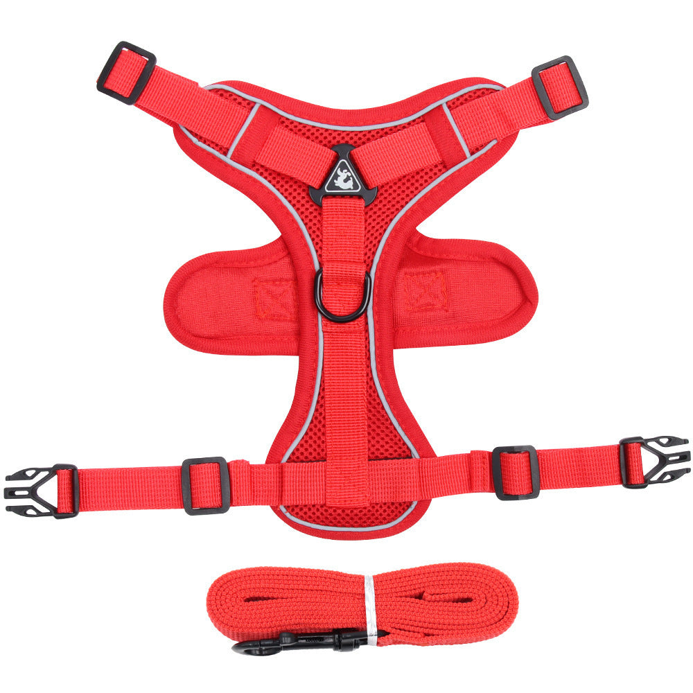 Pet Vest Harness Chest Strap With Leash Set