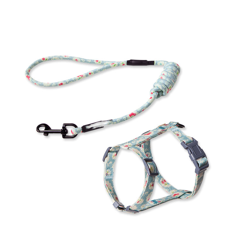 Pet Anti Escape Fashion Harness Leash Set