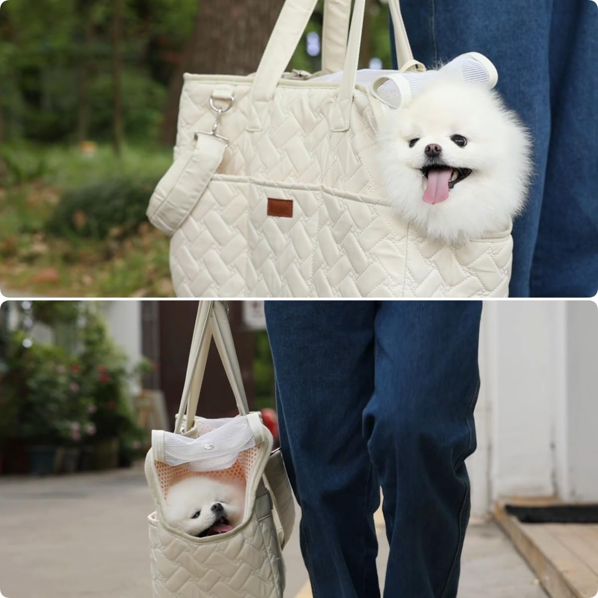 Pet Breathable Mesh Soft Cushion Multi Pocket Travel Carrier Bag