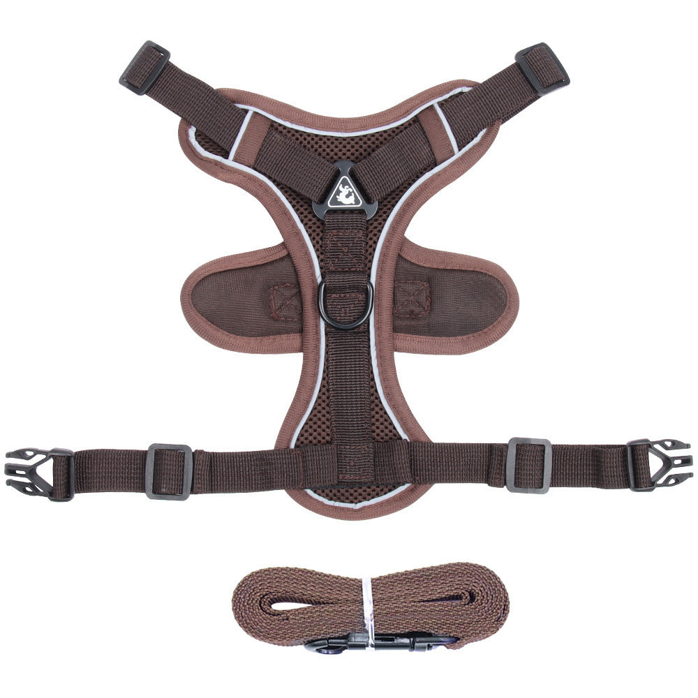 Pet Vest Harness Chest Strap With Leash Set
