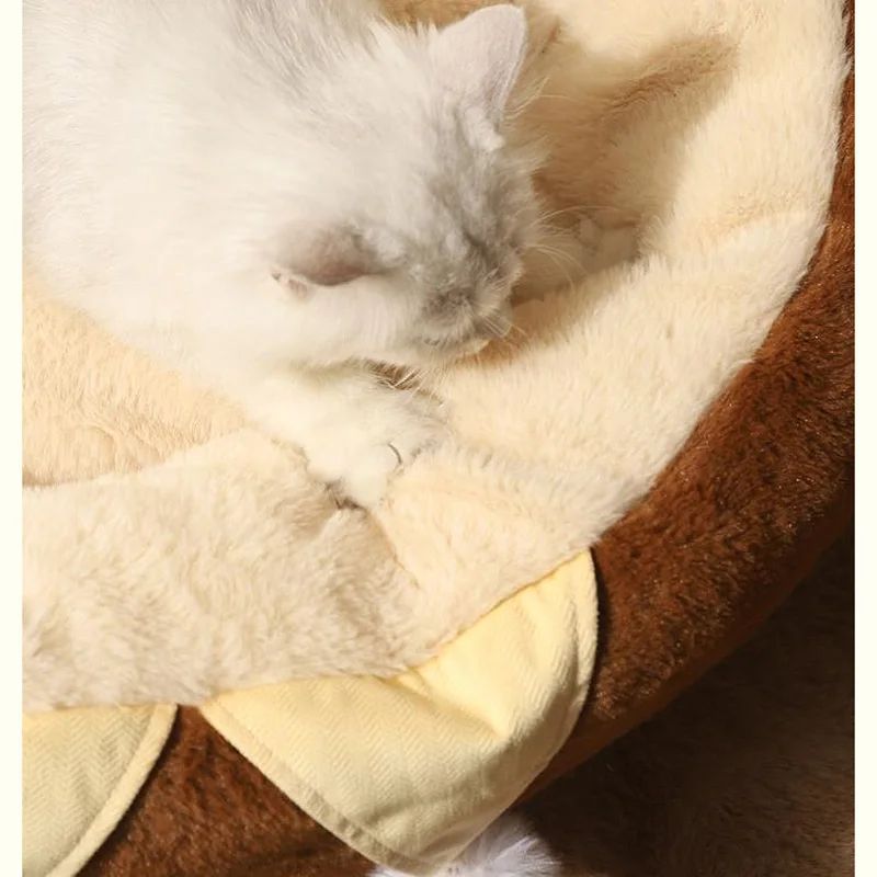 Pet Sofa Bed Round Warm Sleep Cushion Nest