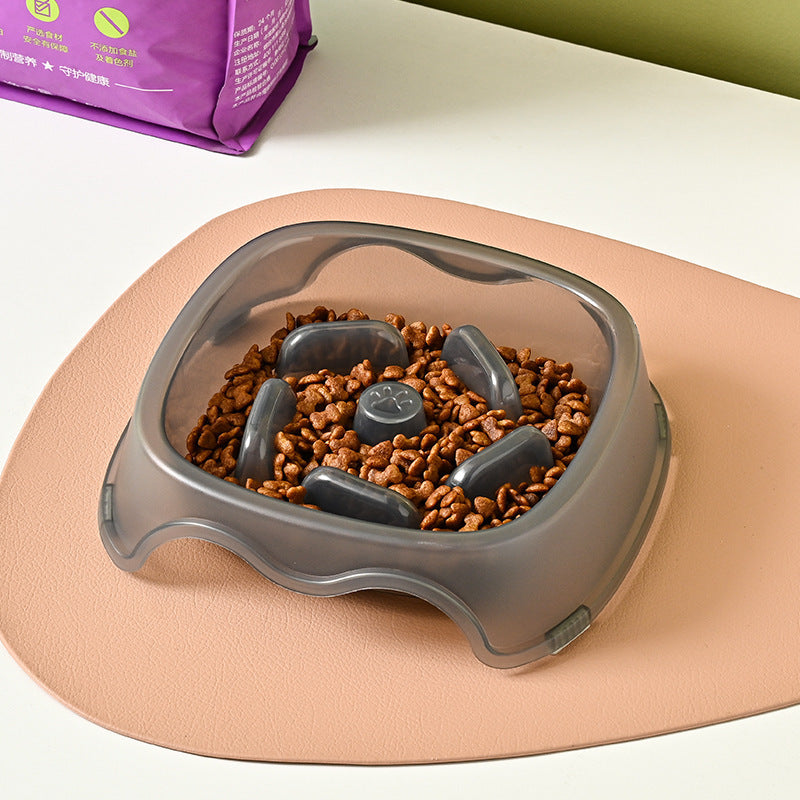 Anti-Suffocation Slow Feeding Pet Water Bowl Feeding Plate
