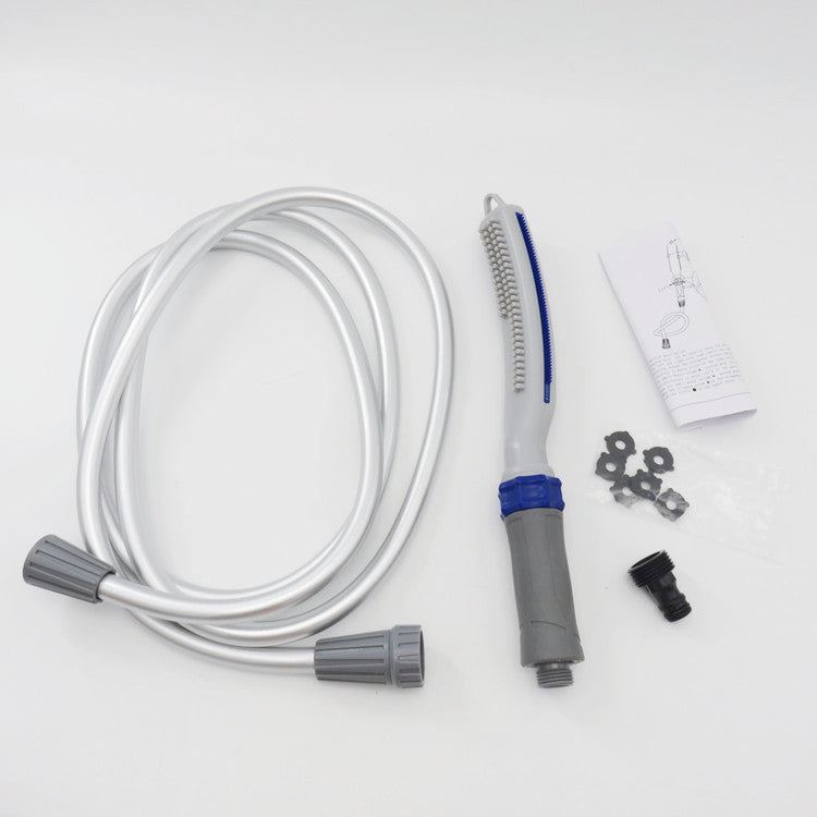 Pet Bath Brush With Shower Hose Cleaning Tool