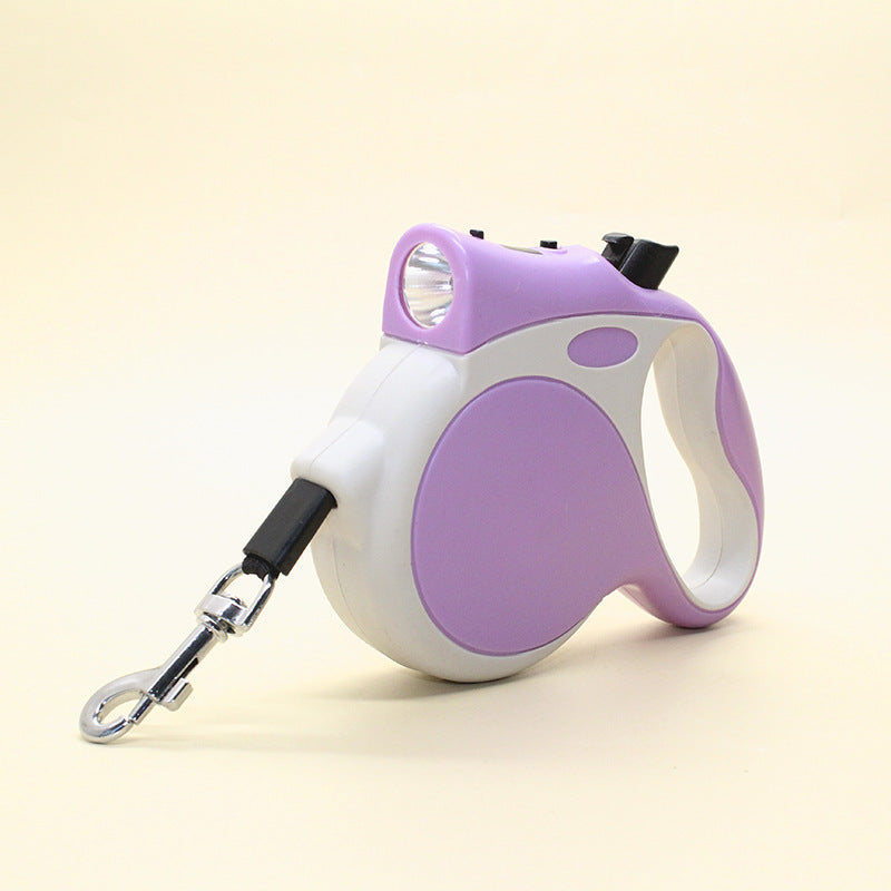Retractable Pet Leash With Light For Night Walking