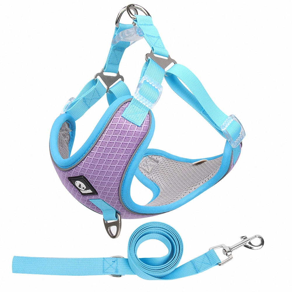 Pet Breathable Adjustable Harness Leash