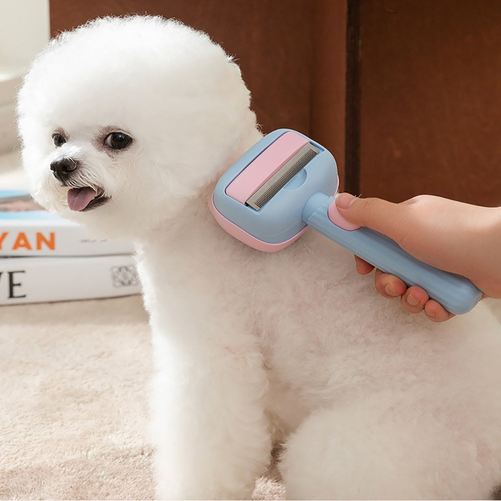 Pet Deshedding Grooming Brush For Hair Reduction And Detangling
