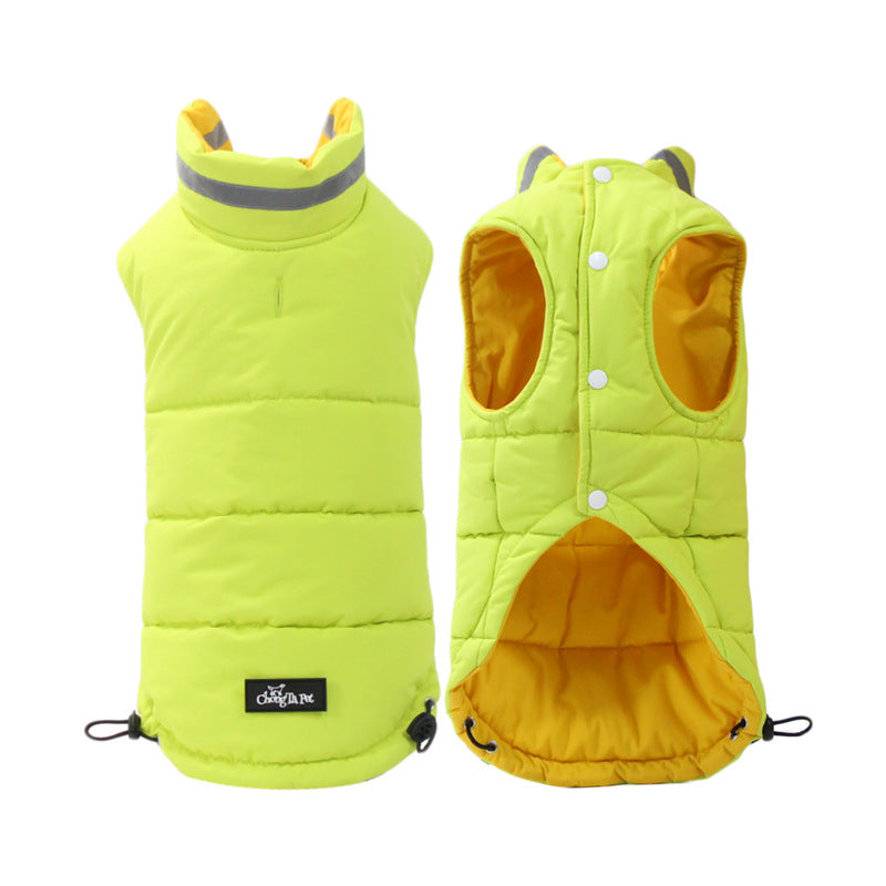 Thickened Waterproof Outdoor Pet Jacket Reflective Double Sided Clothing