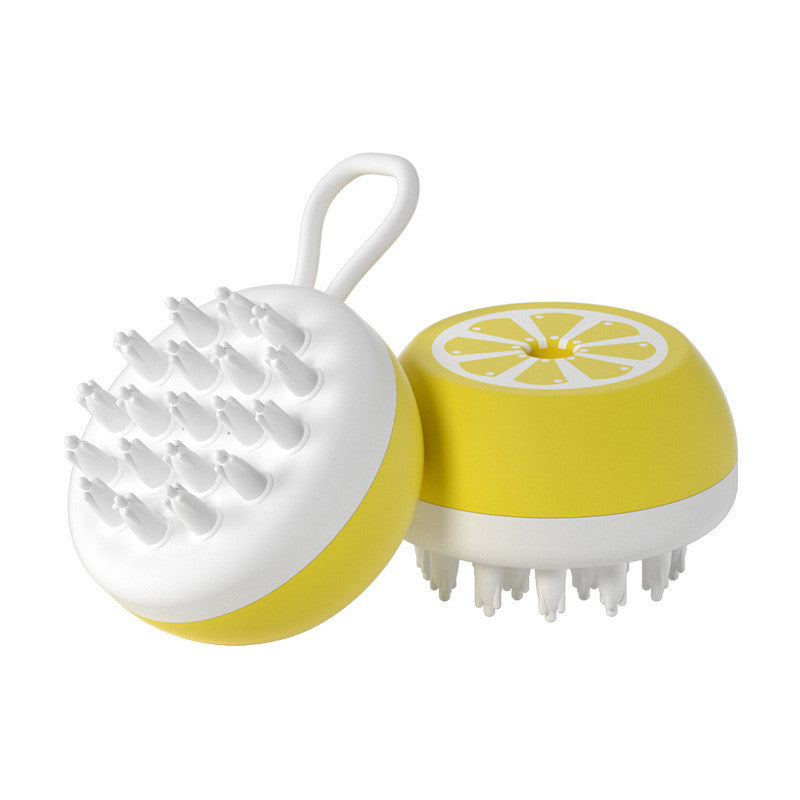 2 In 1 Pet Bath Massage Comb Silicone Grooming Tool