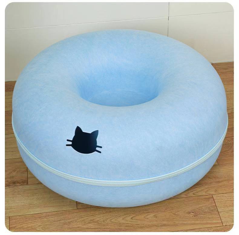 Pet Comfortable Round Tunnel Plush Bed Nest Cozy
