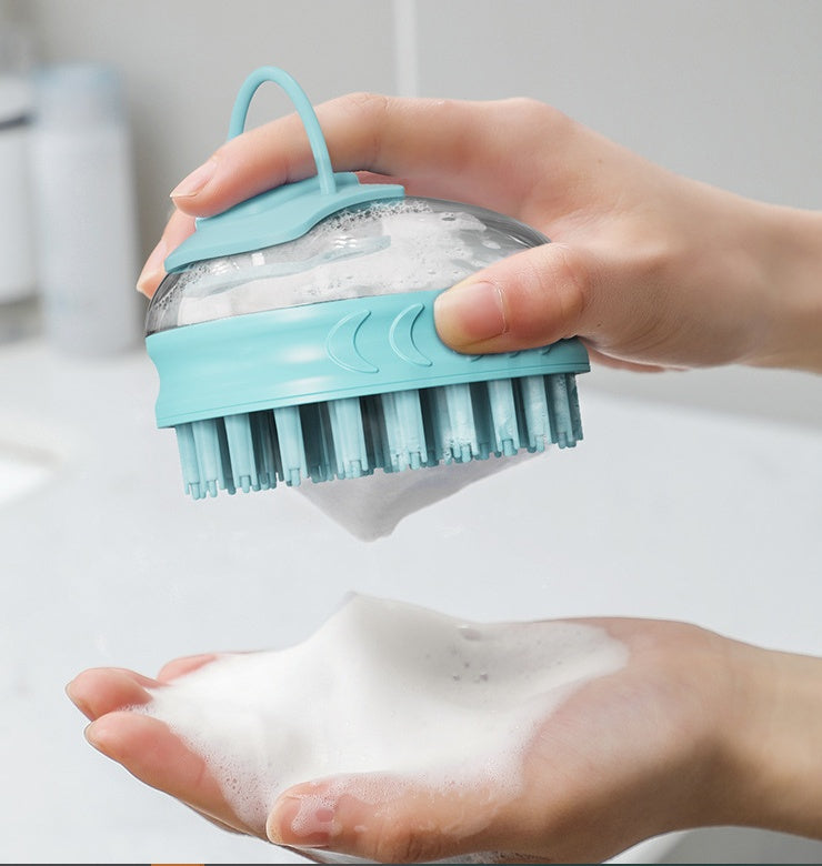 Pet Bath Massage Brush Grooming Scrubber Tool