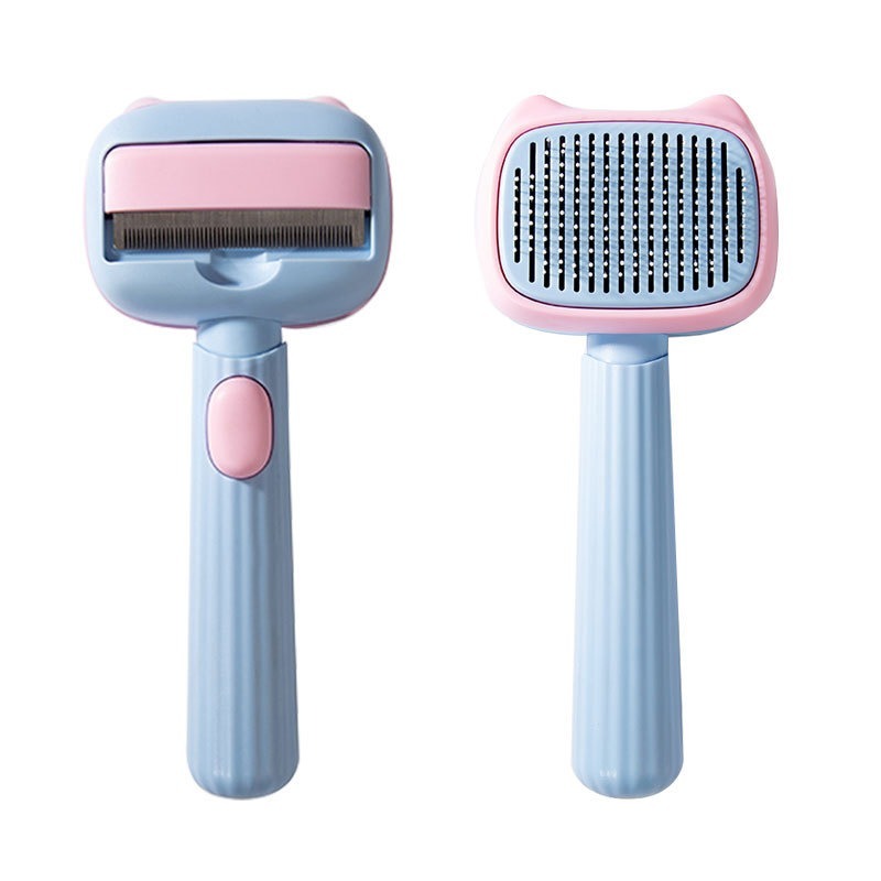 Pet Deshedding Grooming Brush For Hair Reduction And Detangling